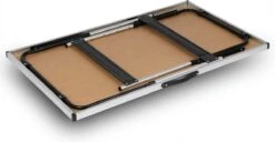 Kamyra® Campingtafel Inklapbaar - Kampeertafel, Partytafel - Opvouwbaar, Lichtgewicht & In Hoogte Verstelbaar - Aluminium/Hout -Buiten Kamperen 1200x624