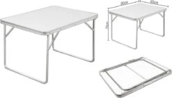 Merkloos Aluminium Inklapbare Tuintafel - Campingtafel - 80x60x68 Cm 22 Merkloos Aluminium Inklapbare Tuintafel - Campingtafel - 80x60x68 Cm -Buiten Kamperen 1200x688