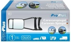 PROPLUS Pro Plus Caravanspiegel - Duo - 23 Cm - Universeel Voor Links En Rechts - Zwart -Buiten Kamperen 1200x708 1