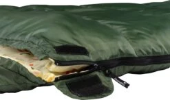 Skandika Vegas-R XXL Slaapzak - Mummieslaapzakken – Slaapzakken Volwassen – Maat XXL – Mummie Slaapzak - Unisex - Katoen, Luxe Kwaliteit, Koppelbaar, 3 Seizoenen, 220 X 110 Cm, -12° Tot -15°C, Outdoor Kampeerslaapzak – Ritssluiting Rechts - Groen -Buiten Kamperen 1200x710 3