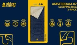 Abbey Camp Slaapzak Amsterdam - 2-pack - Dekenmodel - 210 X 85 Cm - Marine -Buiten Kamperen 1200x711 6