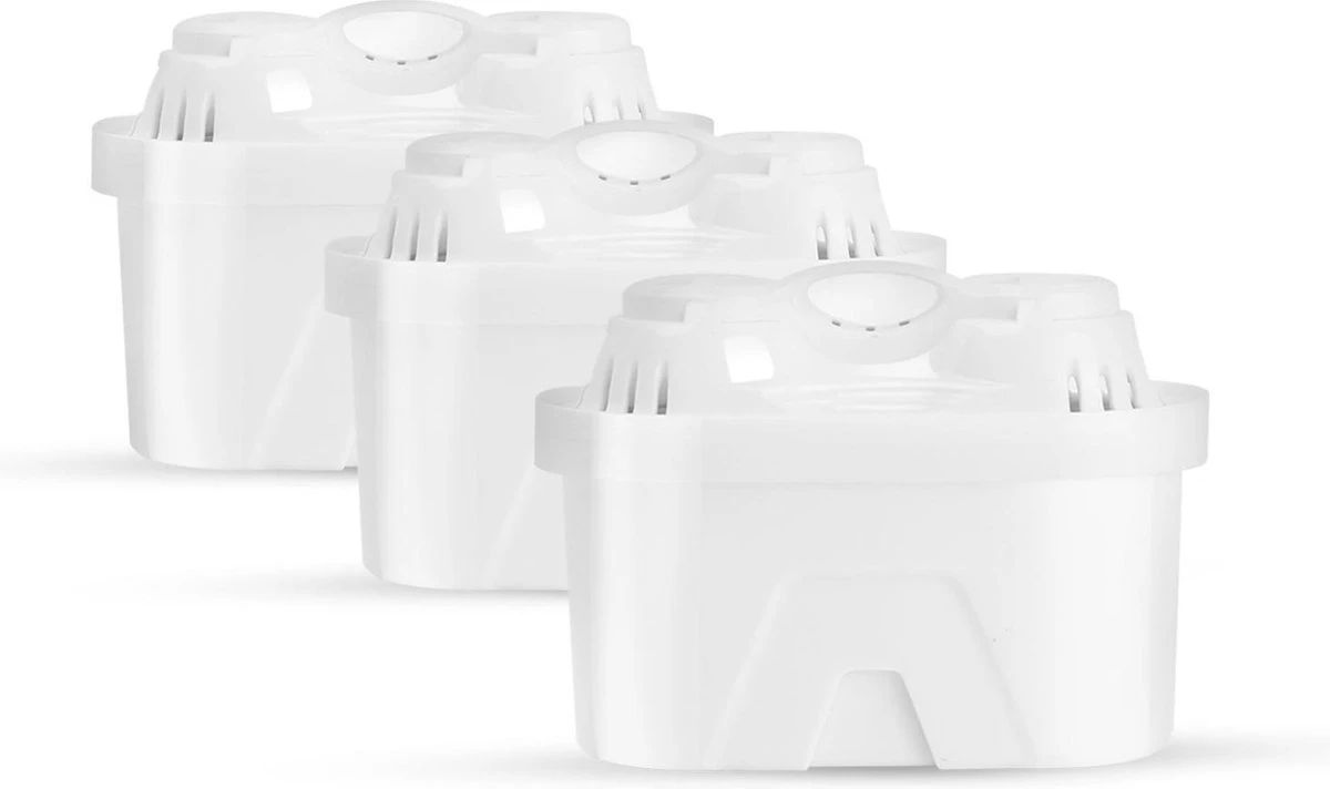 Aigostar Waterfilterpatronen Pure - 3 Stuks - Waterfilter - Filterpatronen - Brita Maxtra+ Compatible 3 Aigostar Waterfilterpatronen Pure - 3 Stuks - Waterfilter - Filterpatronen - Brita Maxtra+ Compatible