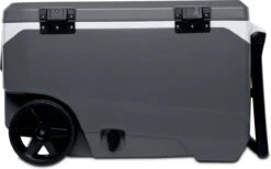 Igloo Latitude 90 Roller - Grote Koelbox Op Wielen - 85 Liter - Grijs -Buiten Kamperen 1200x749