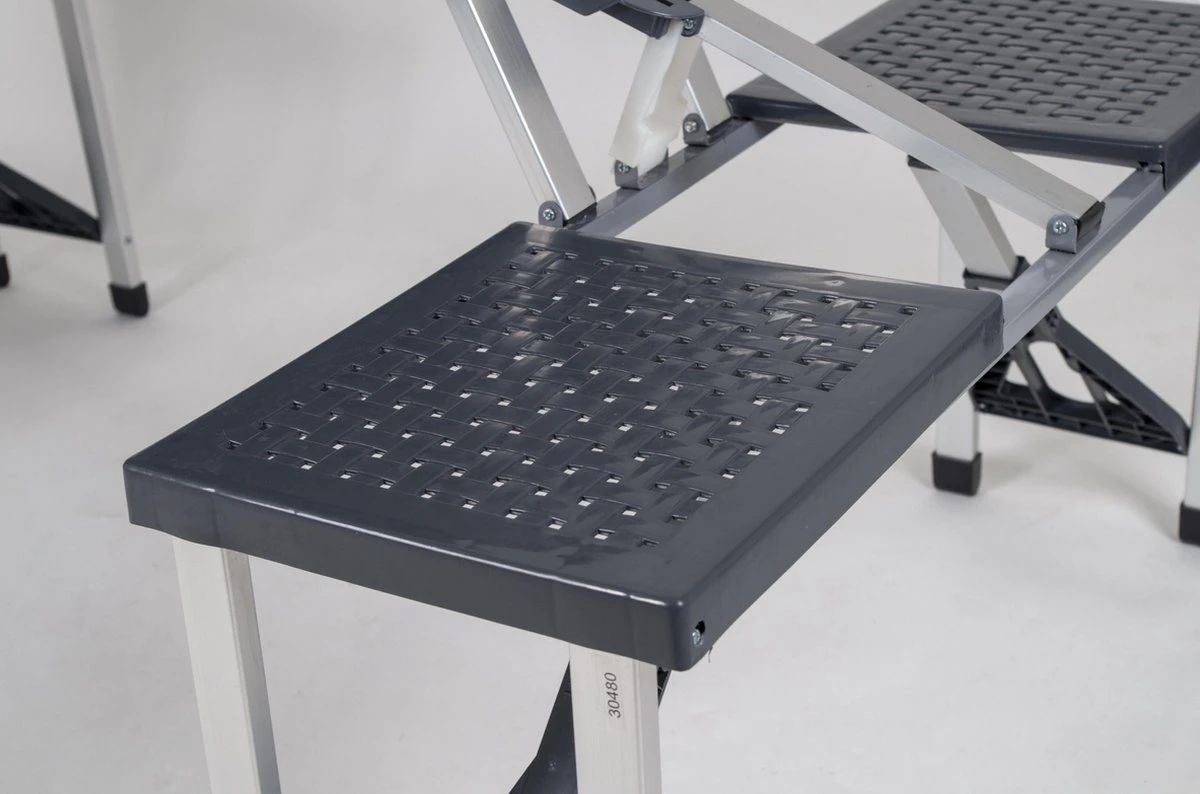 Bo-Camp Picknicktafel - Basic - Inklapbaar - Grijs 10 Bo-Camp Picknicktafel - Basic - Inklapbaar - Grijs - Afbeelding 8