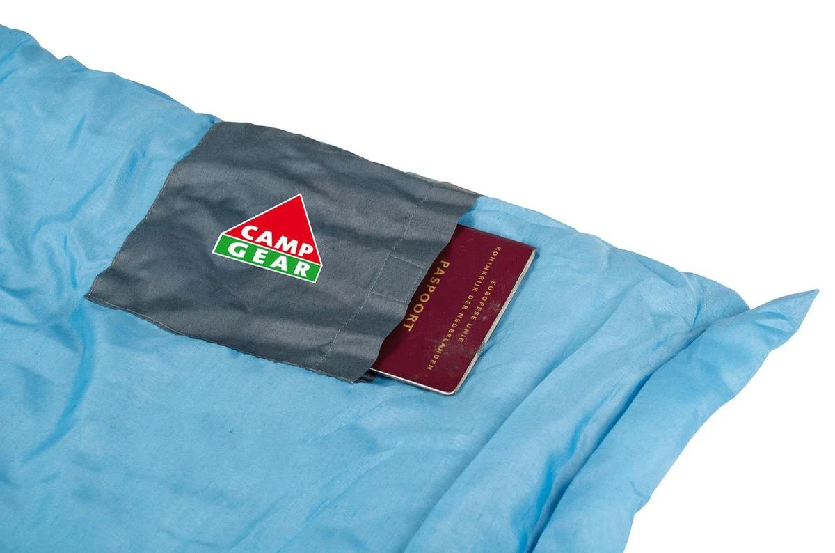 Camp-Gear Slaapzak - Travel Mini - 190x75 Cm - Grijs/blauw 5 Camp-Gear Slaapzak - Travel Mini - 190x75 Cm - Grijs/blauw - Afbeelding 3