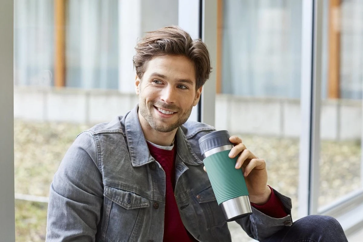 Tefal Travel Mug Easy Twist Thermobeker - Groen - 0,36 Liter 4 Tefal Travel Mug Easy Twist Thermobeker - Groen - 0,36 Liter - Afbeelding 2