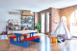 Merkloos Kinder Picknicktafel Met Parasol - Blauw 16 Merkloos Kinder Picknicktafel Met Parasol - Blauw -Buiten Kamperen 1200x800 5