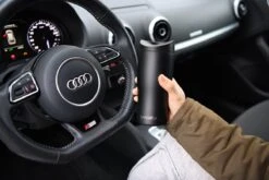 BanGosa® Koffiebeker To Go - Thermosbeker - Reisbeker - Travel Mug - RVS 400ml - Mat Zwart -Buiten Kamperen 1200x800 70