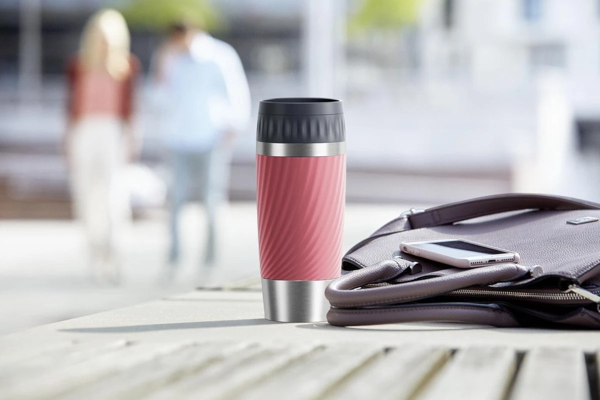 Tefal Travel Mug Easy Twist Thermobeker - Koraalrood - 0,36 Liter 5 Tefal Travel Mug Easy Twist Thermobeker - Koraalrood - 0,36 Liter - Afbeelding 3
