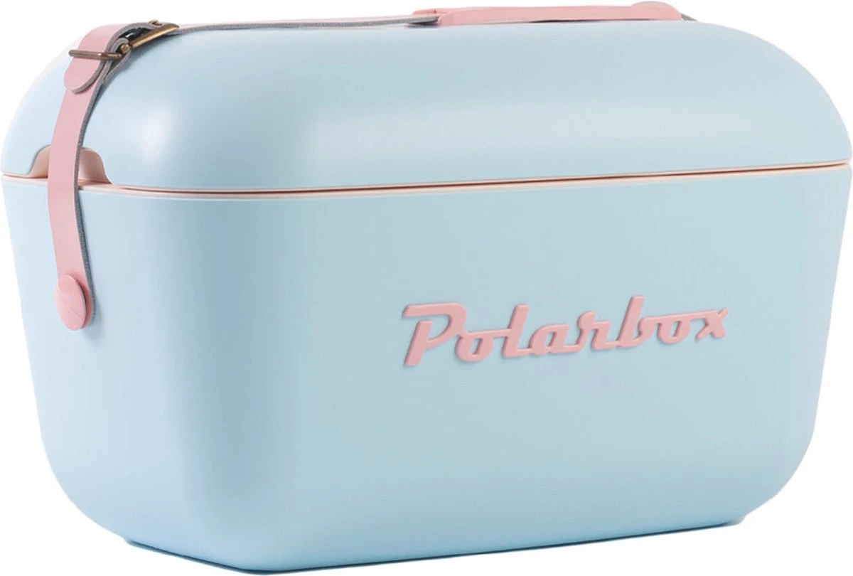 Polarbox Koelbox Met Schouderband - Pop Blauw - 20 Liter - 45x30x(H)27cm 3 Polarbox Koelbox Met Schouderband - Pop Blauw - 20 Liter - 45x30x(H)27cm