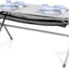 Campart Campingtafel XL TA-0806 - Opvouwbaar, Lichtgewicht En Met Verstelbare Poten - Kampeertafel Inklapbaar Inclusief Opbergtas - 140 X 80 X 70 Cm - Wit -Buiten Kamperen 1200x811 1