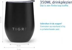 TIGR Cups - Drinkbekers - Thermosbekers - RVS - Set Van 2 - 350ml - Zwart/Rosé Goud 11 TIGR Cups - Drinkbekers - Thermosbekers - RVS - Set Van 2 - 350ml - Zwart/Rosé Goud -Buiten Kamperen 1200x834 3