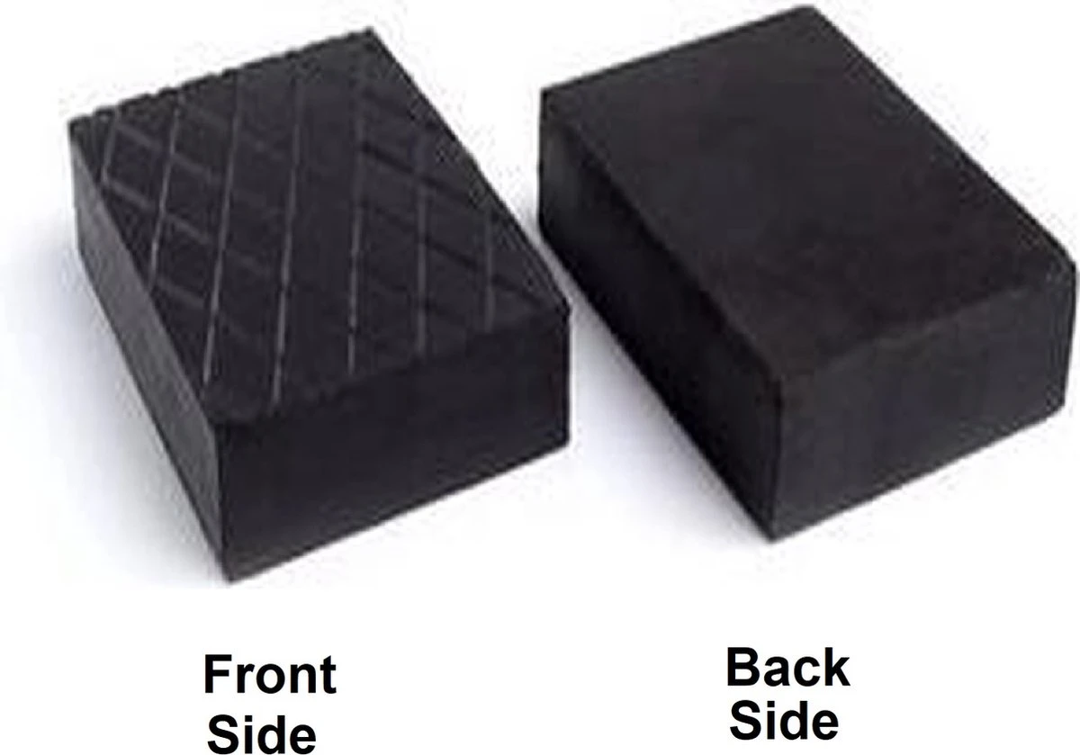 Rubberen Blok- Camper Levellers- Rubber Block Gummiklotz Gummiklötze Gummiauflage Gummiteller Hebebühne Grube 160x120x80 Mm Zwart Voor Autokrik, Trolleykrik En Pitjack 4 Rubberen Blok- Camper Levellers- Rubber Block Gummiklotz Gummiklötze Gummiauflage Gummiteller Hebebühne Grube 160x120x80 Mm Zwart Voor Autokrik, Trolleykrik En Pitjack - Afbeelding 2