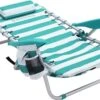 Strandstoel Met Afneembare Hoofdsteun, Draagbare Klapstoel, Campingstoel, Rugleuning Tot 180° Verstelbaar, Met Bekerhouder En Zijvak, Groene En Witte Strepen GCB62JW 2 Strandstoel Met Afneembare Hoofdsteun, Draagbare Klapstoel, Campingstoel, Rugleuning Tot 180° Verstelbaar, Met Bekerhouder En Zijvak, Groene En Witte Strepen GCB62JW -Buiten Kamperen 1200x856