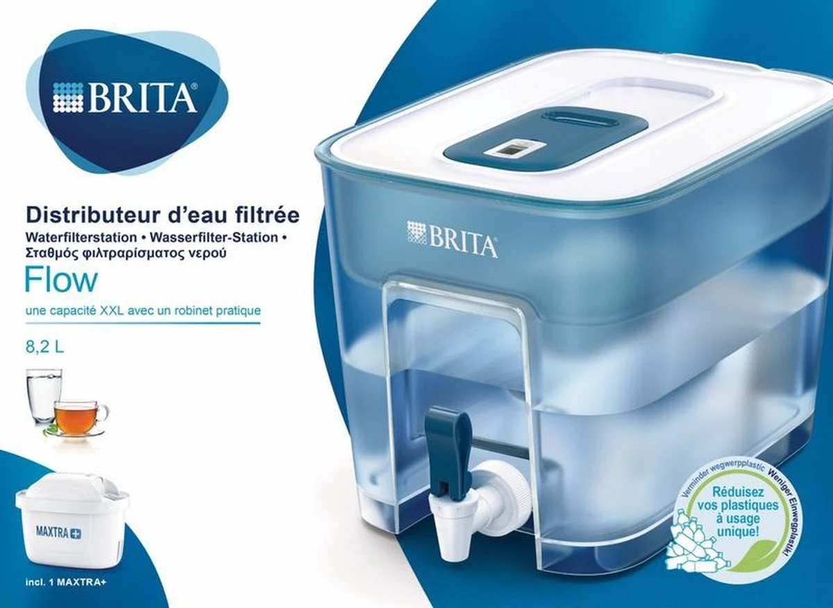 BRITA - Waterfilterkan Flow Cool - Blauw - 8,2L 18 BRITA - Waterfilterkan Flow Cool - Blauw - 8,2L - Afbeelding 16