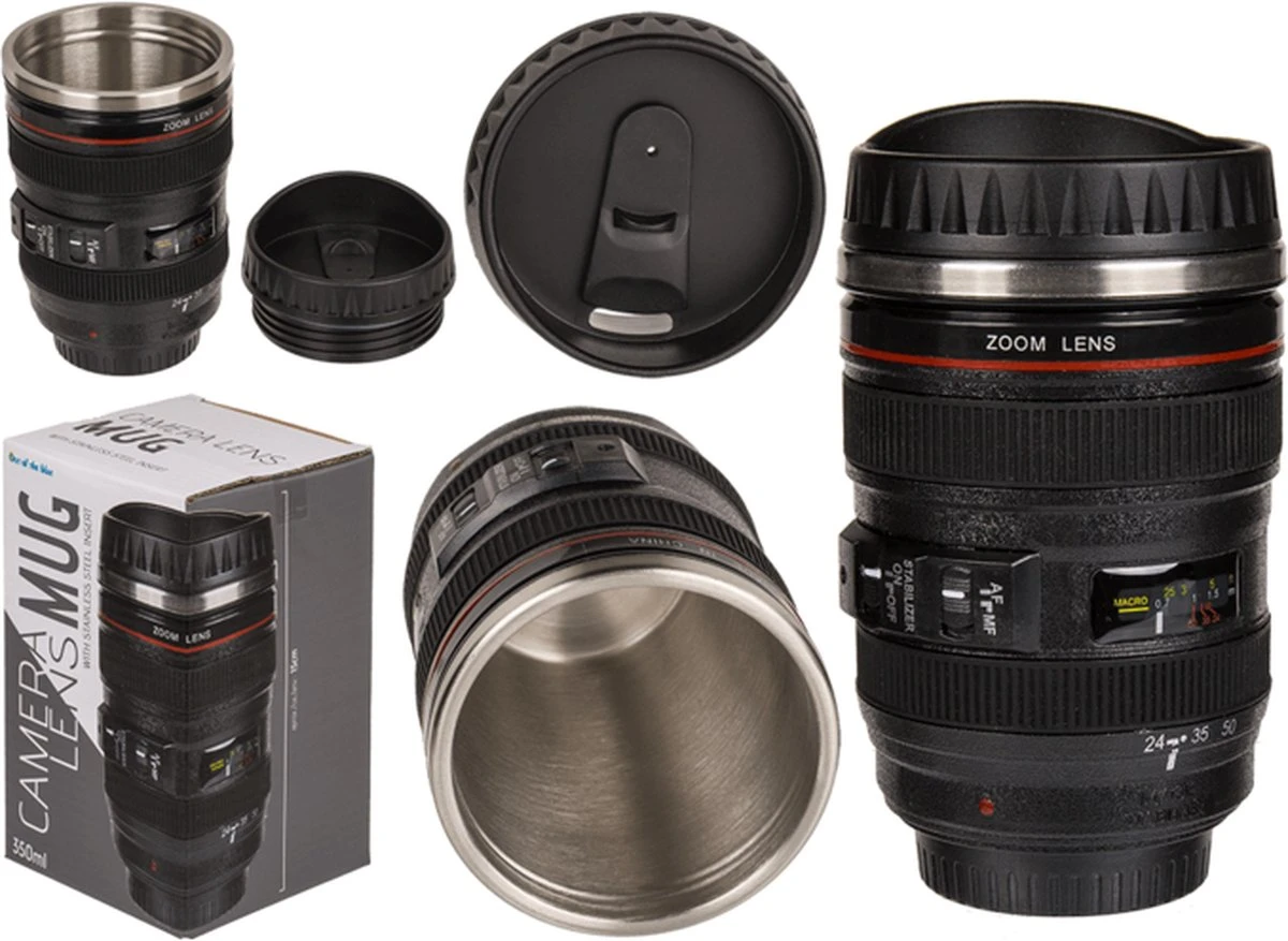 Out Of The Blue Camera Lens Mok 13,5x8cm Thermosbeker 10 Out Of The Blue Camera Lens Mok 13,5x8cm Thermosbeker - Afbeelding 8