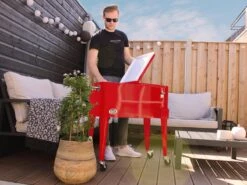 AXI Retro Cooler Rood - Koeler Met Wielen - 76L Inhoud - Koelbox Met Aftapkraan -Buiten Kamperen 1200x900 10