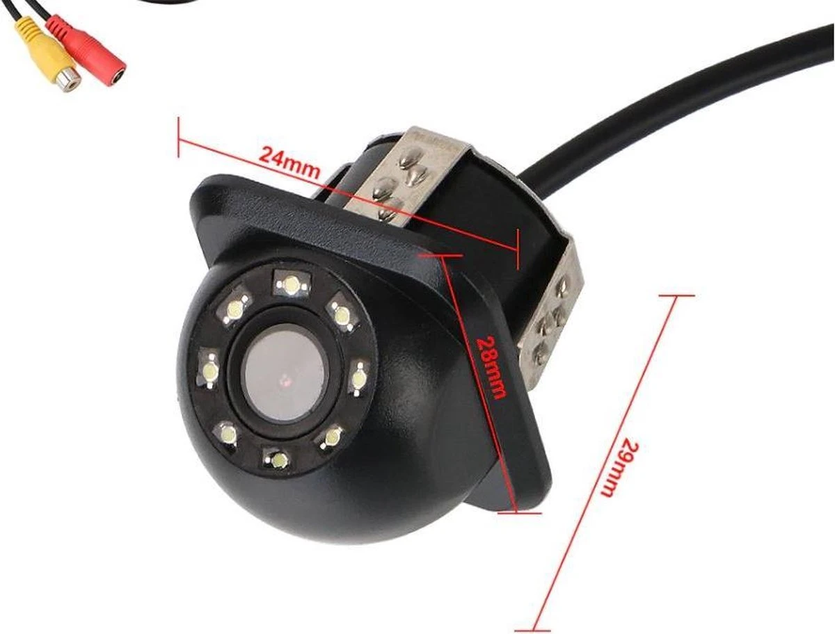 Achteruitrijcamera | Universeel | 8 LED 8 Achteruitrijcamera | Universeel | 8 LED - Afbeelding 6