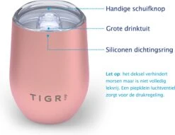 TIGR Cup - Drinkbeker - Thermosbeker - Koffie En Thee - 350ml - Rosé Goud -Buiten Kamperen 1200x930 3