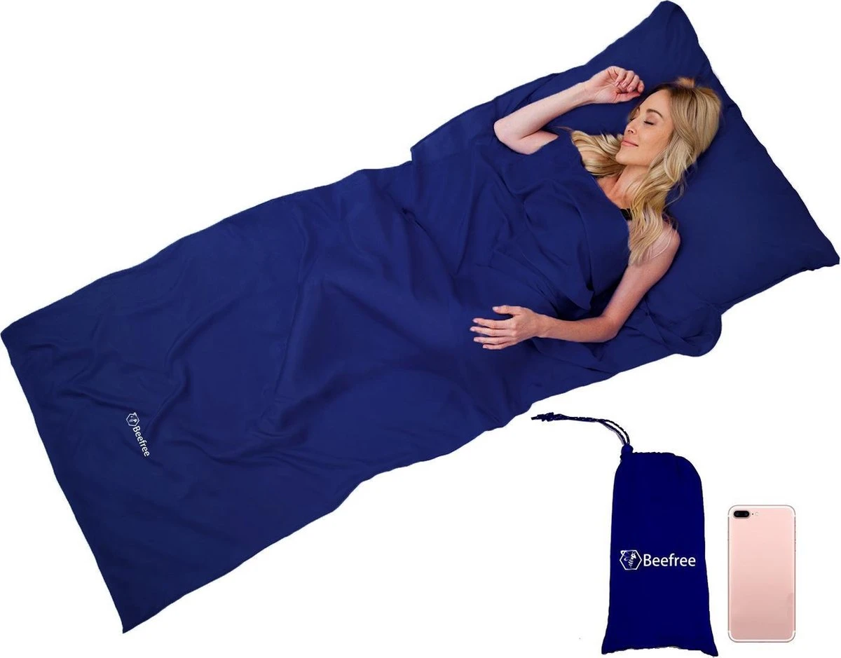 Beefree Lakenzak - Dunne Zomerslaapzak - Liner | Blauw 3 Beefree Lakenzak - Dunne Zomerslaapzak - Liner | Blauw