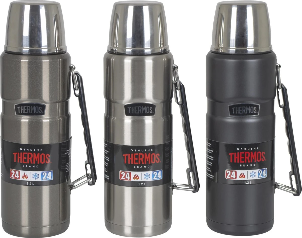 Thermos - Isoleerfles - King - Thermax - Grijs 5 Thermos - Isoleerfles - King - Thermax - Grijs - Afbeelding 3