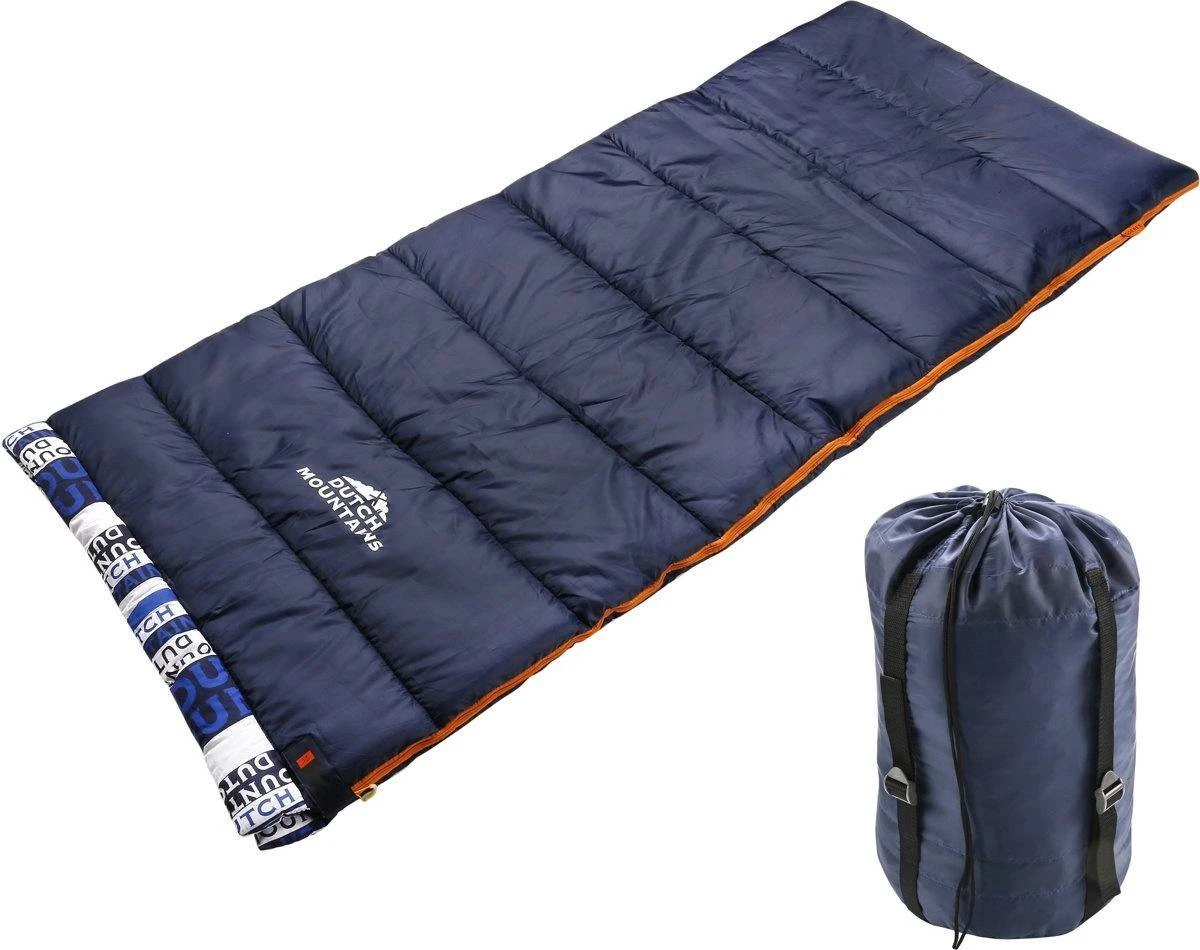 Dutch Mountains Slaapzak Goeree XL - Extra Groot 220x90cm - Katoenen Binnenkant - Aanritsbaar - Tochtstrip En Compressiehoes 4 Dutch Mountains Slaapzak Goeree XL - Extra Groot 220x90cm - Katoenen Binnenkant - Aanritsbaar - Tochtstrip En Compressiehoes - Afbeelding 2