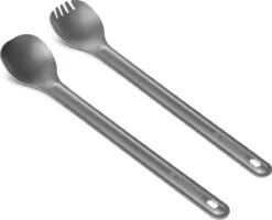 Navaris Spork En Lepel Met Extra Lange Handgreep - Campingbestek Van Titanium - Bestek Voor Onderweg - Lichtgewicht - Inclusief Bewaarzakje -Buiten Kamperen 1200x974 3