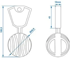 PROPLUS Pro Plus Anti Diefstal Bal - Ø 50 Mm - T.b.v. Kogelkoppeling - Blauw -Buiten Kamperen 1200x988 2