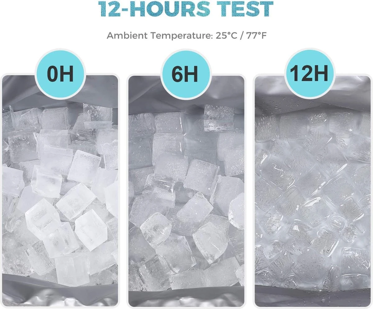 Lifewit Koeltas, 30 Liter, Groot, Opvouwbaar, Koelbox, Isolatietas, Picknicktas Voor Levensmiddelen, Grijs 5 Lifewit Koeltas, 30 Liter, Groot, Opvouwbaar, Koelbox, Isolatietas, Picknicktas Voor Levensmiddelen, Grijs - Afbeelding 3