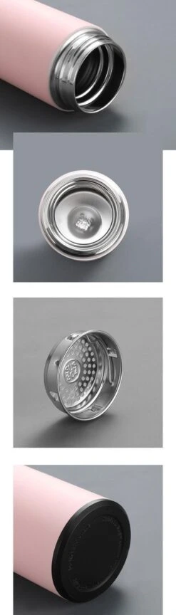 Slimme Thermosfles Met LCD Temperatuur Display - Curver Isolatiefles 500 ML - Rubber Coating - Dubbelwandige Thermosfles - Thermosbeker - Isoleerfles - Thermoskan - Travel Mug - Bidon Drinkfles - Koffiebeker - Drinkflessen - RVS - Smart Thermos -Buiten Kamperen 343x1200