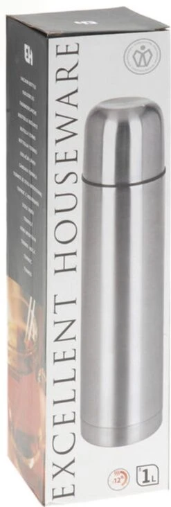 Excellent Houseware KOOPMAN Thermoskan Bullet 1 Liter RVS 15 Excellent Houseware KOOPMAN Thermoskan Bullet 1 Liter RVS -Buiten Kamperen 405x1200