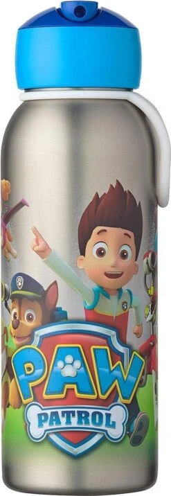 Mepal PAW Patrol - Thermofles - Isoleerfles Flip-up Campus - 350ml – Houdt Tot 9 Uur Warm En Tot 12 Uur Koud – Waterfles Met Rietje – Drinkfles Voor Kinderen
