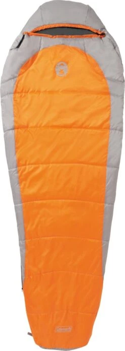 Coleman Silverton Comfort 150 Mummy Slaapzak - 223 X 81 X 55 Cm - Oranje/grijs