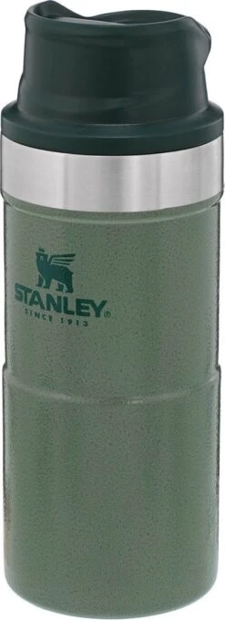 Stanley Trigger-Action Travel Mug 0.35L - Thermosfles - Hammertone Green -Buiten Kamperen 436x1200