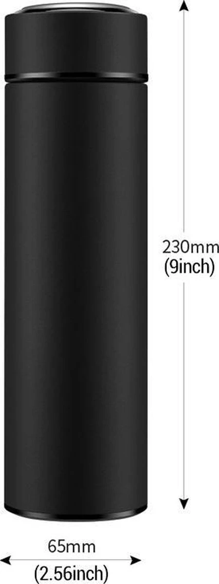 Thermosfles 500 Ml - Met Thee Filter - Mat Zwart 7 Thermosfles 500 Ml - Met Thee Filter - Mat Zwart - Afbeelding 5