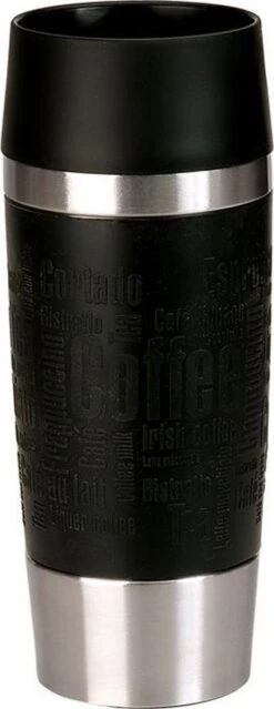 Emsa Thermosbeker Travel Mug Zwart 360 Ml -Buiten Kamperen 464x1200