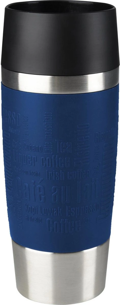 Tefal Travel Mug Thermobeker - 360 Ml - RVS/Donkerblauw 3 Tefal Travel Mug Thermobeker - 360 Ml - RVS/Donkerblauw