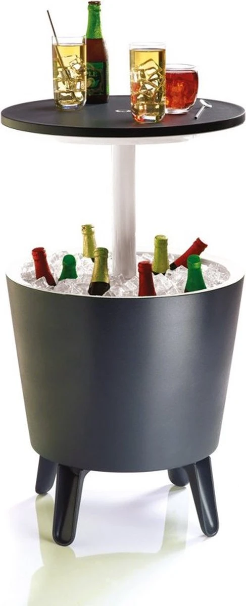 Keter Coolbar Partytafel – 49,5x49,5x57cm - Antraciet 11 Keter Coolbar Partytafel – 49,5x49,5x57cm - Antraciet - Afbeelding 9