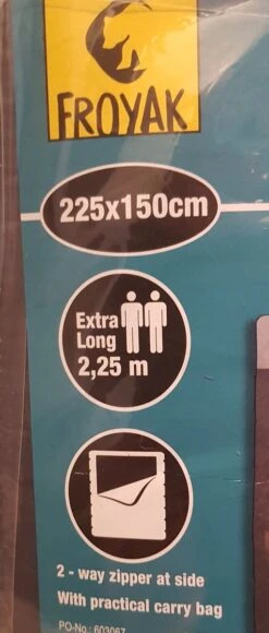 Froyak - 2-persoons Slaapzak XXL Grijs 225 X 150 Cm - Tweepersoonsslaapzak - Tweepersoons - Slaapzak 7 Froyak - 2-persoons Slaapzak XXL Grijs 225 X 150 Cm - Tweepersoonsslaapzak - Tweepersoons - Slaapzak -Buiten Kamperen 511x1200 1