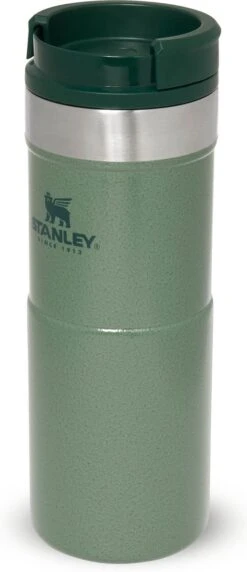 Stanley The NeverLeak™ Travel Mug 0,35L NEW - Thermosfles - Hammertone Green 21 Stanley The NeverLeak™ Travel Mug 0,35L NEW - Thermosfles - Hammertone Green -Buiten Kamperen 518x1200 4