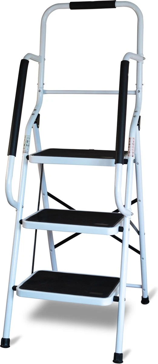 Aidapt Opstapkruk Met Leuning - 3 Treden 3 Aidapt Opstapkruk Met Leuning - 3 Treden