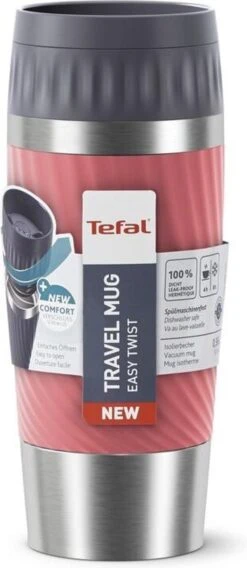 Tefal Travel Mug Easy Twist Thermobeker - Koraalrood - 0,36 Liter 29 Tefal Travel Mug Easy Twist Thermobeker - Koraalrood - 0,36 Liter -Buiten Kamperen 522x1200 2