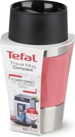 Tefal Compact Travel Mug Compact Thermosfles - 0,3 L - Koraal -Buiten Kamperen 653x1200 3