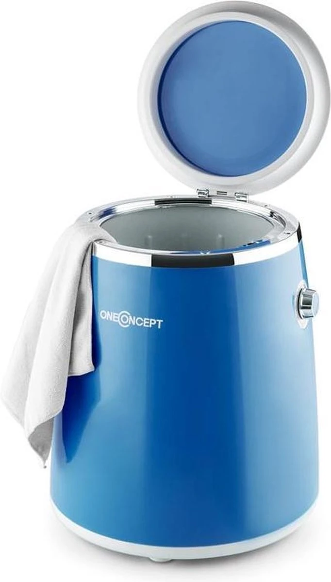 Ecowash Pico Mini-wasmachine En Centrifuge - 3,5 Kg - 380 W - IPX4 Waterdicht - Centrifugatievermogen 1320 TPM - Blauw 4 Ecowash Pico Mini-wasmachine En Centrifuge - 3,5 Kg - 380 W - IPX4 Waterdicht - Centrifugatievermogen 1320 TPM - Blauw - Afbeelding 2