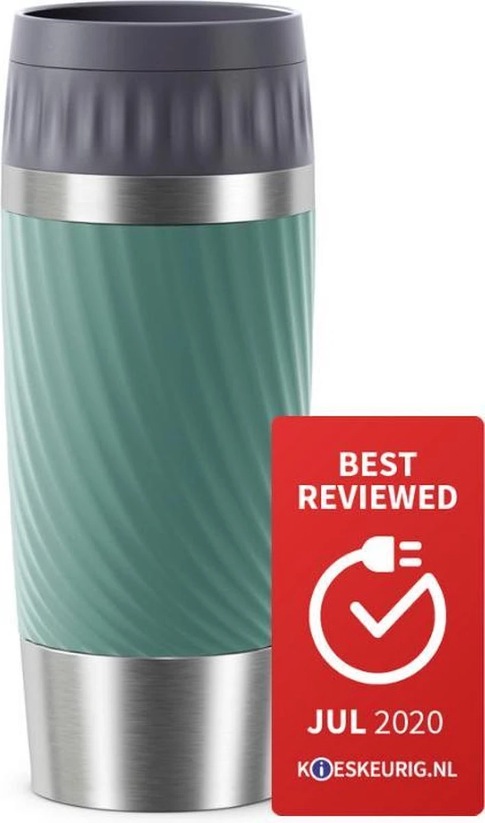 Tefal Travel Mug Easy Twist Thermobeker - Groen - 0,36 Liter 7 Tefal Travel Mug Easy Twist Thermobeker - Groen - 0,36 Liter - Afbeelding 5