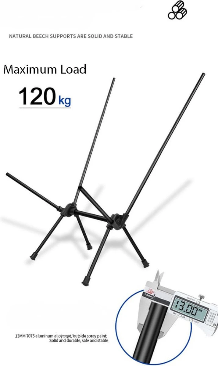 Lopoleis® Campingstoel – Campingstoel Opvouwbaar – Visstoel – Vouwstoel – Strandstoel – Inklapbaar – Lichtgewicht – Outdoor Stoel - Hoge Rugleuning 5 Lopoleis® Campingstoel – Campingstoel Opvouwbaar – Visstoel – Vouwstoel – Strandstoel – Inklapbaar – Lichtgewicht – Outdoor Stoel - Hoge Rugleuning - Afbeelding 3