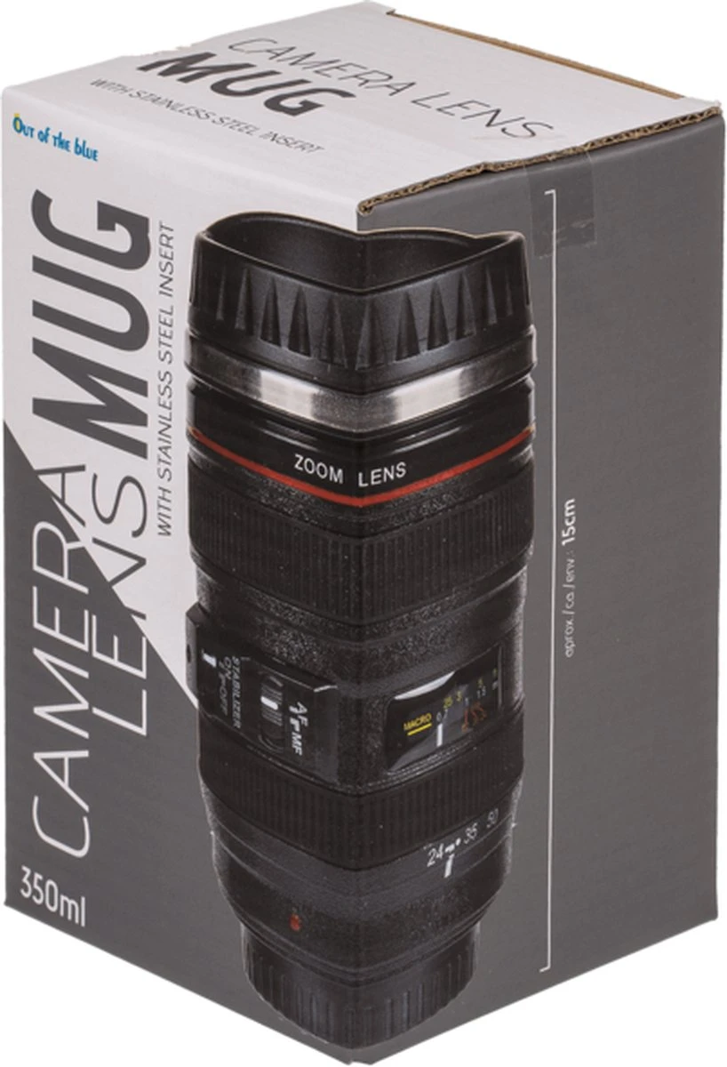 Out Of The Blue Camera Lens Mok 13,5x8cm Thermosbeker 6 Out Of The Blue Camera Lens Mok 13,5x8cm Thermosbeker - Afbeelding 4