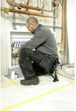 Walkstool - 3-Poots Krukje - Comfort 55 Cm - Verstelbaar - Zwart -Buiten Kamperen 824x1200