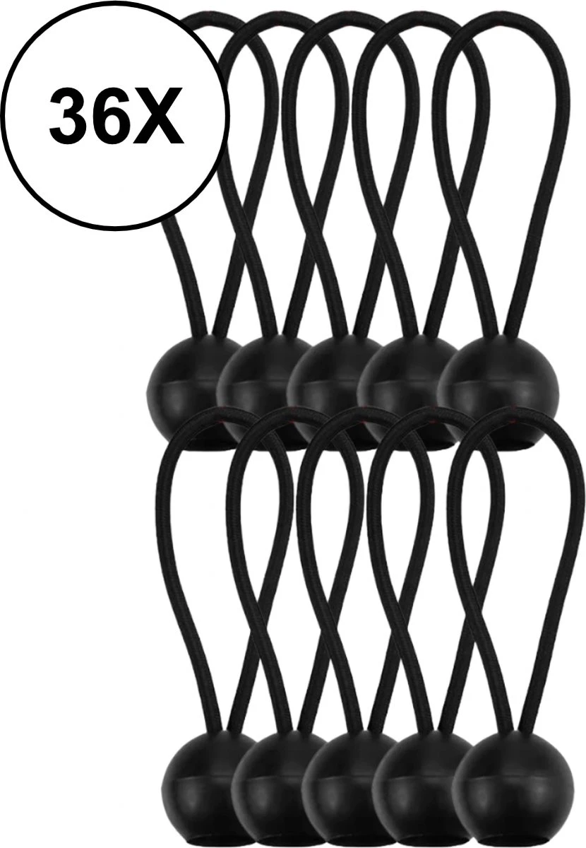 PD® - Spanelastiek - Zwart - Elastiek Koord - Spanrubbers - Elastiek Met Bal - Tentspanner - Tentelastiek - Tentspanners Met Bal - Elastiek Trampoline 5 PD® - Spanelastiek - Zwart - Elastiek Koord - Spanrubbers - Elastiek Met Bal - Tentspanner - Tentelastiek - Tentspanners Met Bal - Elastiek Trampoline - Afbeelding 3