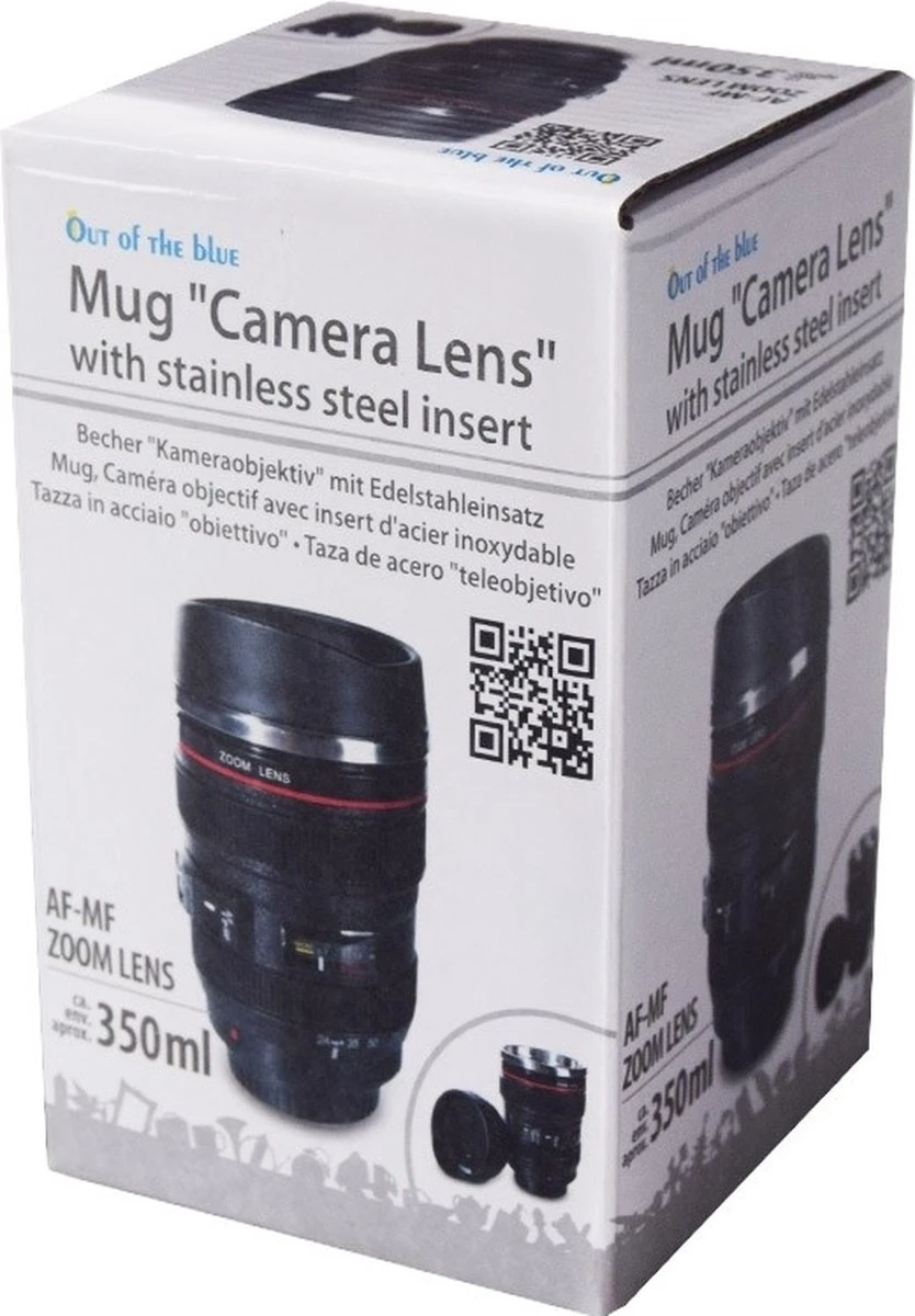 Out Of The Blue Camera Lens Mok 13,5x8cm Thermosbeker 7 Out Of The Blue Camera Lens Mok 13,5x8cm Thermosbeker - Afbeelding 5
